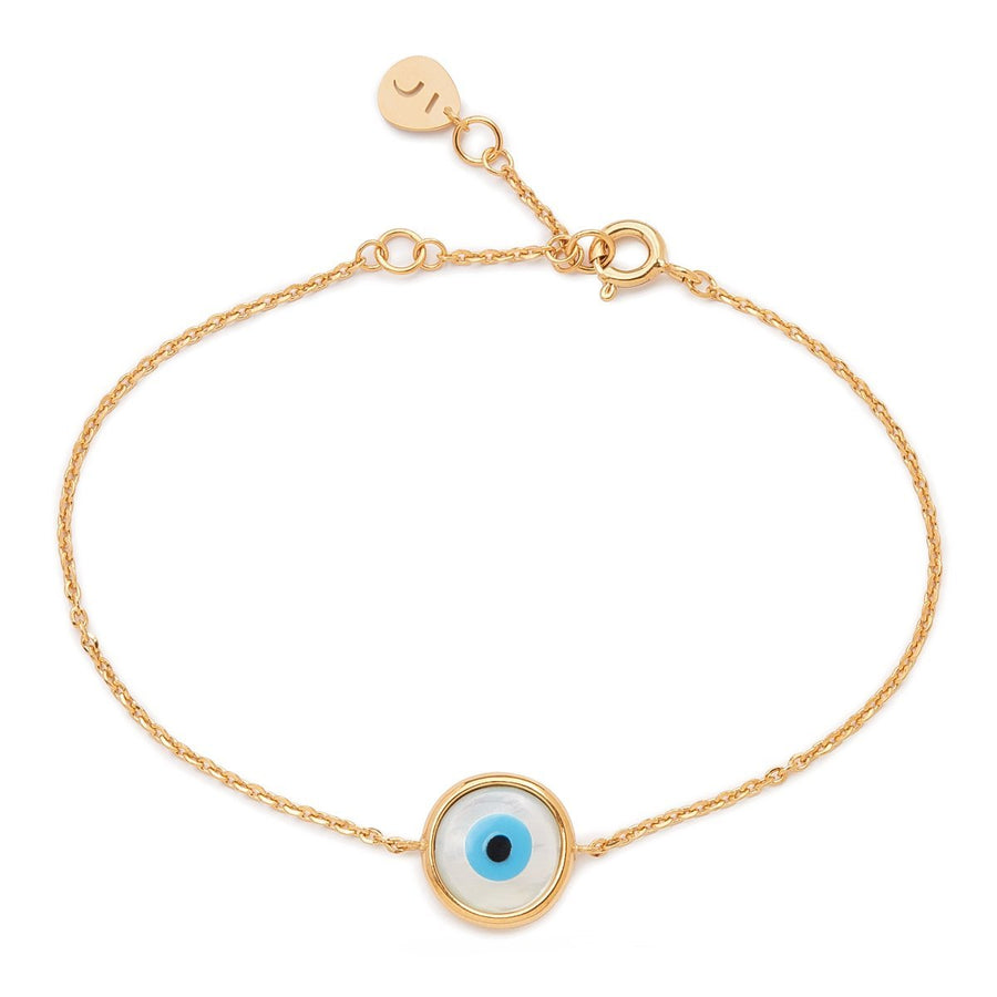 The Everlucky Evil Eye Round 18K Gold Plated Silver 925° Bracelet