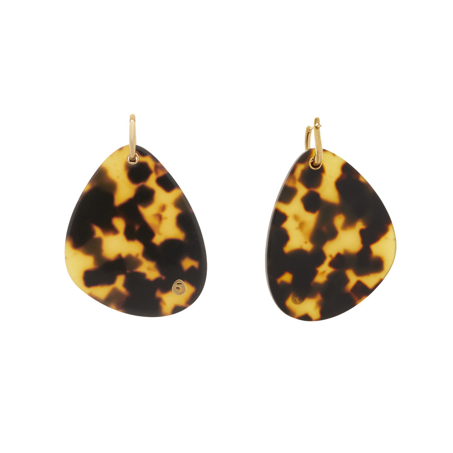 The Eclectic Irregular Medium Tortoise Earrings