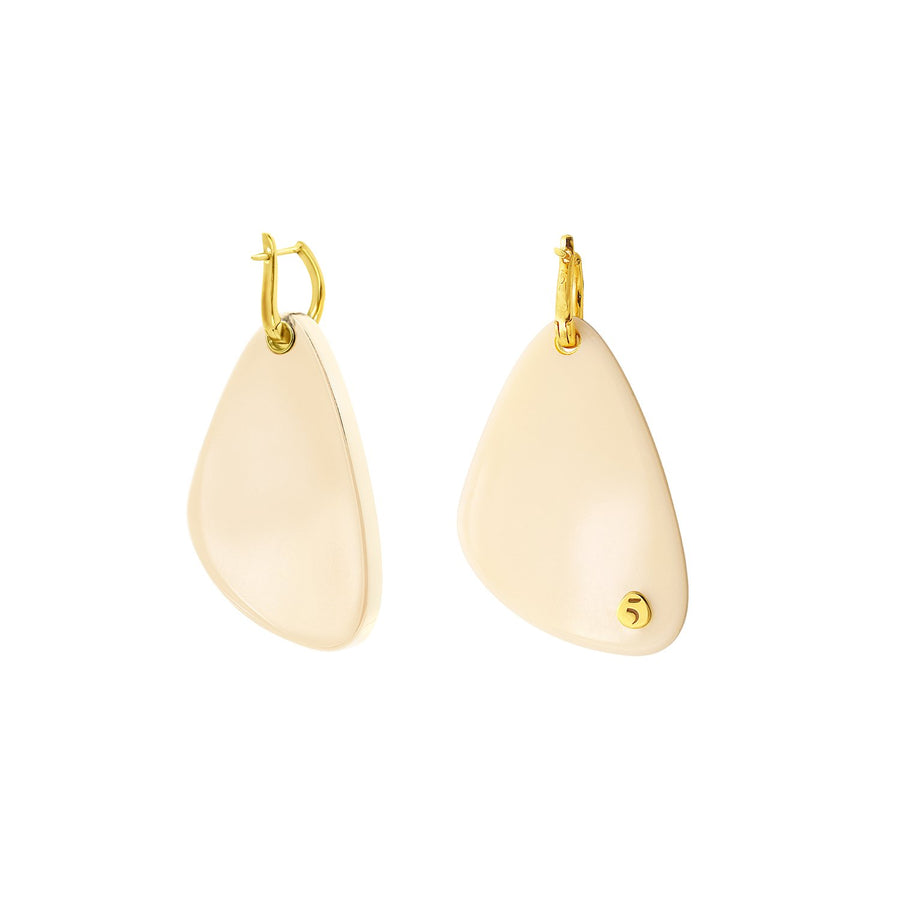 The Eclectic Irregular Small Ivory Earrings