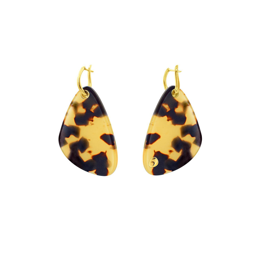 The Eclectic Irregular Small Tortoise Earrings