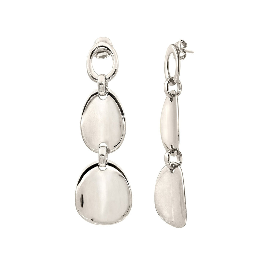 The Essential Coin Long Silver 925° Earrings