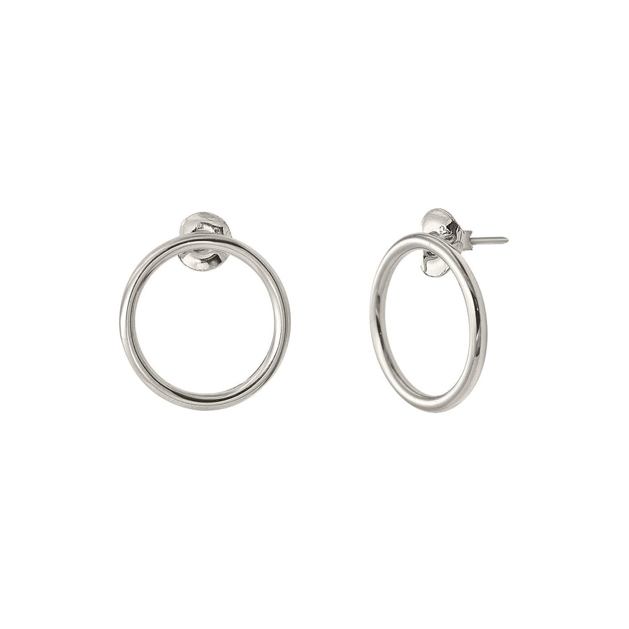 The Essential Kyklos Plain Silver 925° Earrings