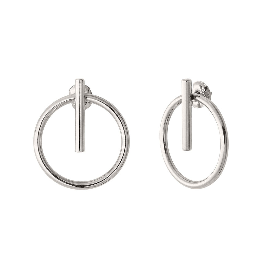 The Essential Kyklos with Bar Silver 925° Earrings