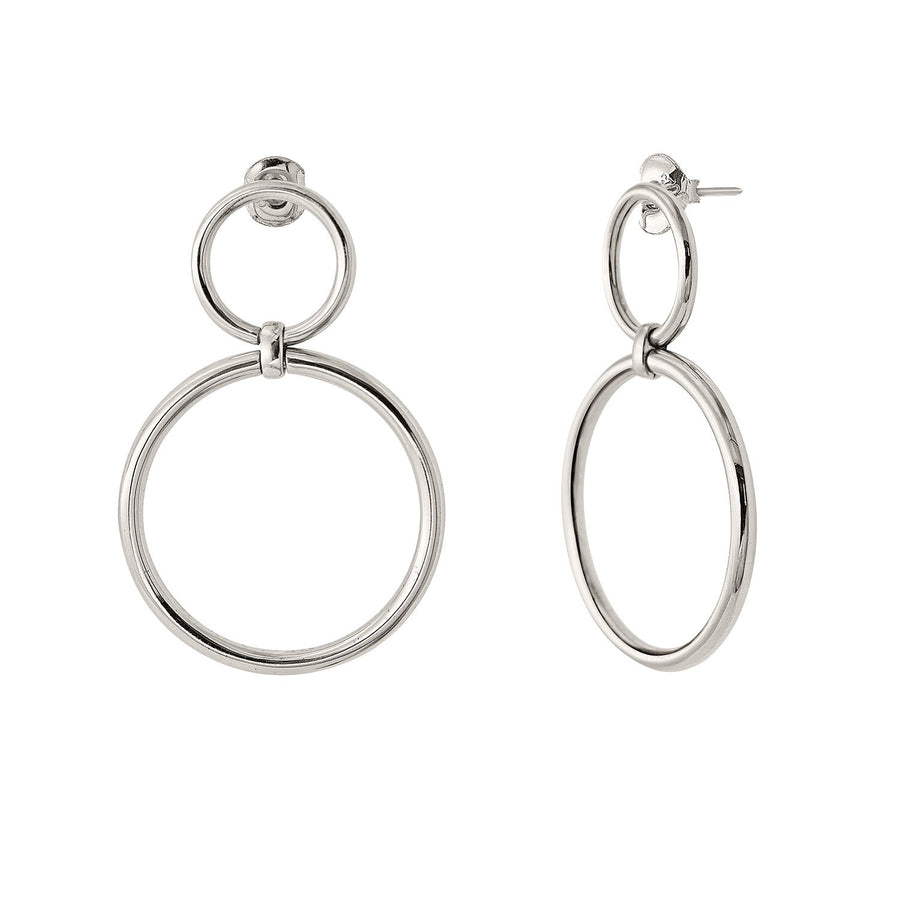 The Essential Kyklos Double Silver 925° Earrings
