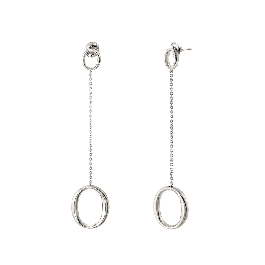 The Essential Omicron Drop Silver 925° Earrings