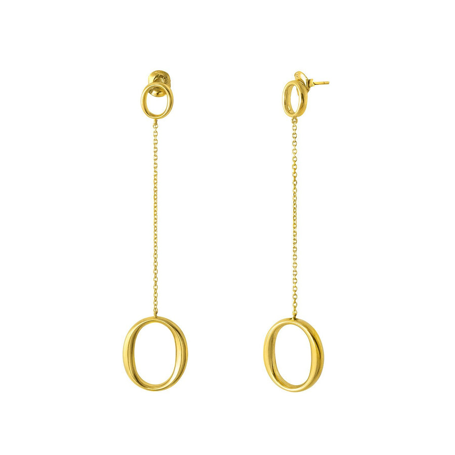 The Essential Omicron Drop 18K Gold Plated Silver 925° Earrings