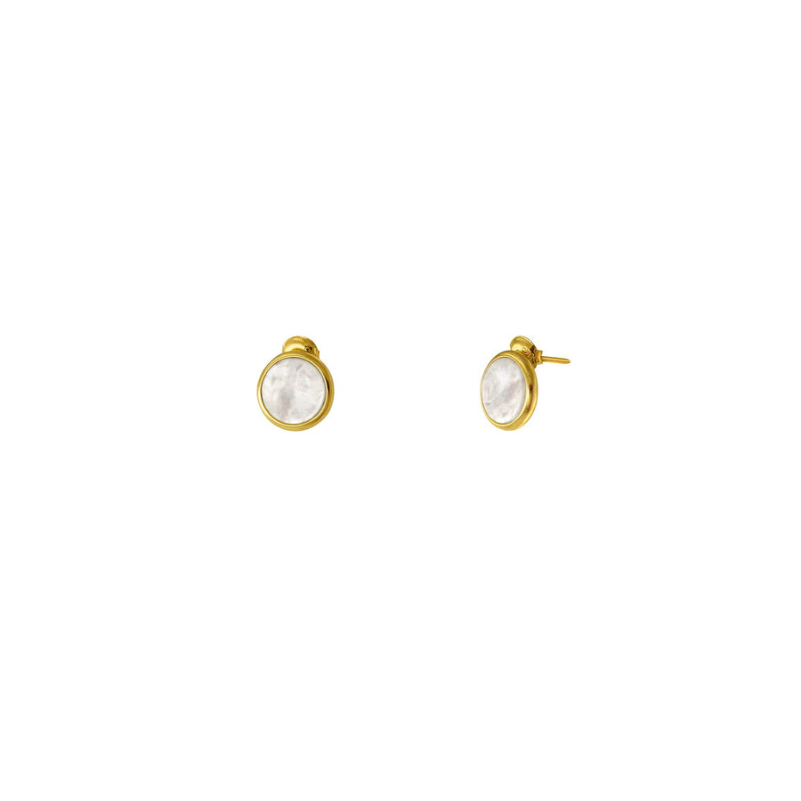 The Enriched Selene Chain with Bar 18K Gold Plated Silver 925° Earrings