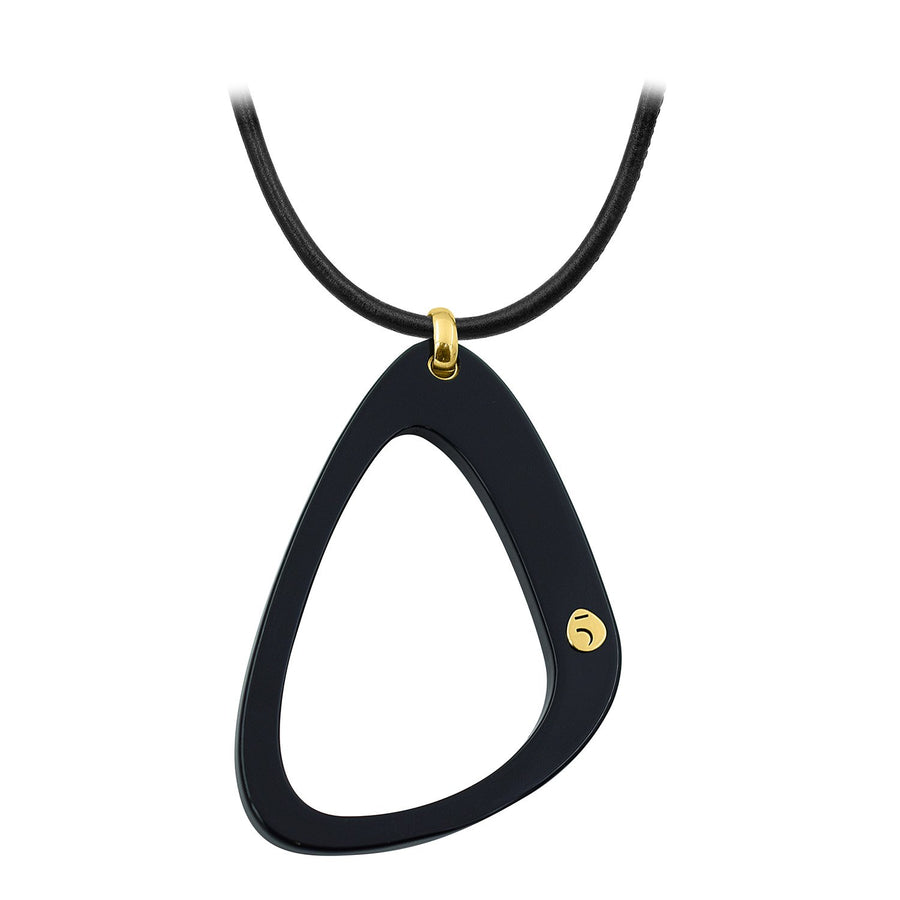 The Eclectic Outline Black Necklace