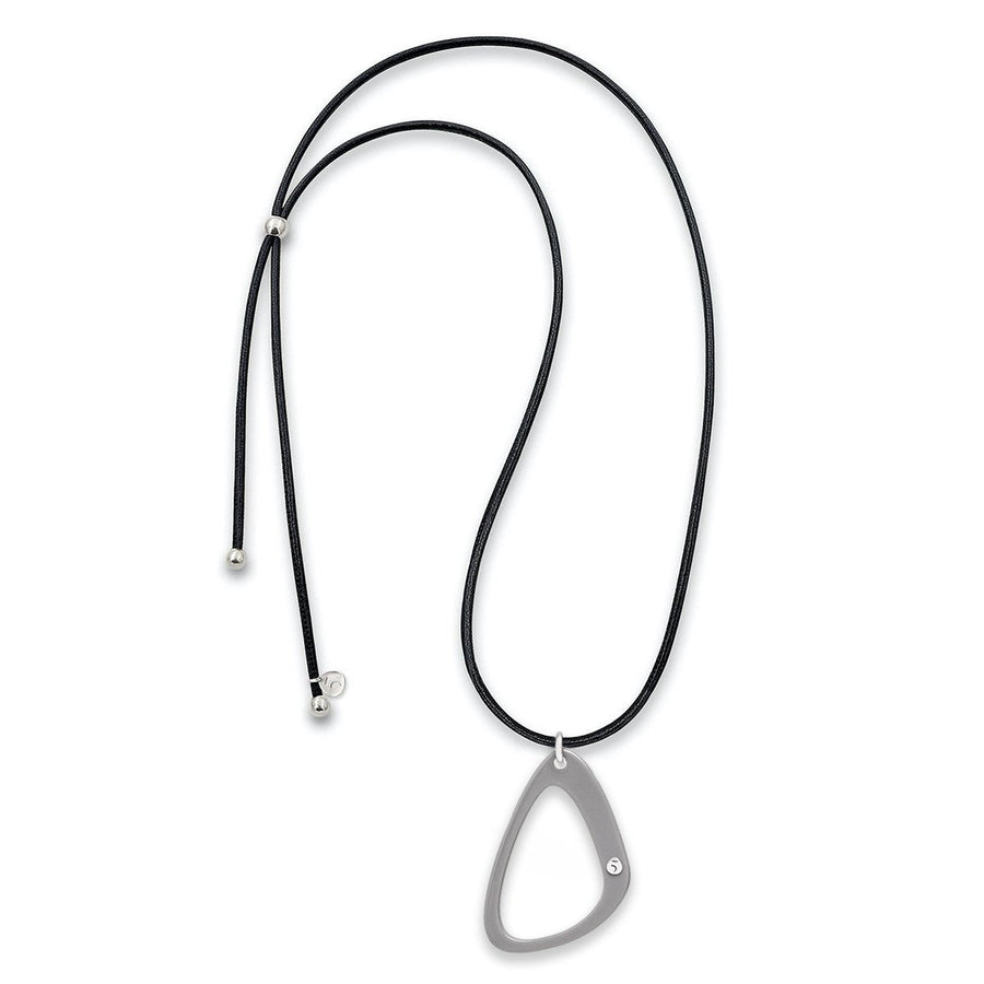 The Eclectic Outline Grey Necklace