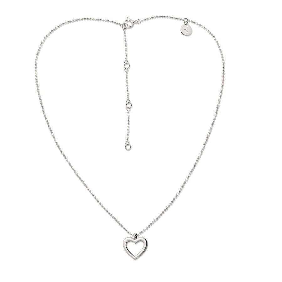 The Essential Mini Line Heart Silver 925° Necklace