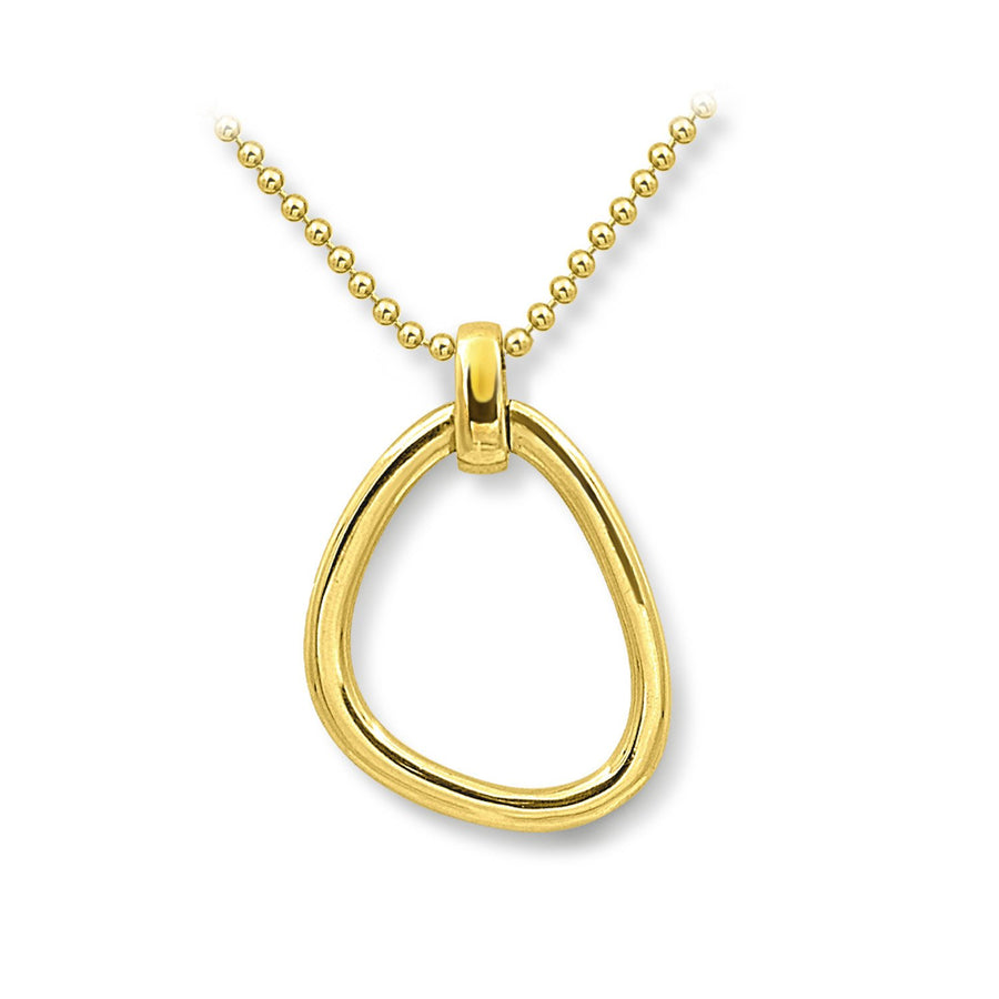 The Essential Triangle Small 18K Gold Plated Silver 925° Necklace