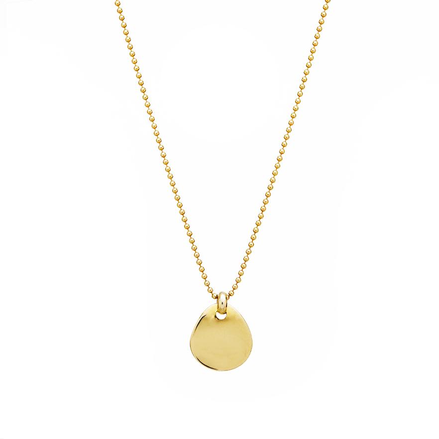 The Essential Coin Small 18K Gold Plated Silver 925° Necklace