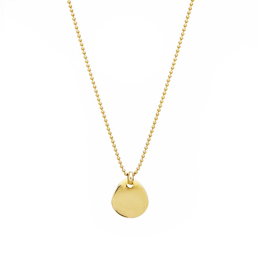 The Essential Coin Small 18K Gold Plated Silver 925° Necklace