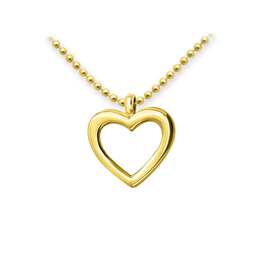 The Essential Mini Line Heart 18K Gold Plated Silver 925° Necklace