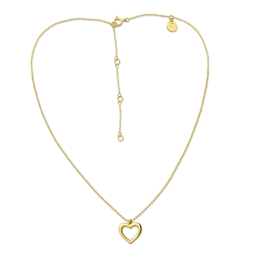 The Essential Mini Line Heart 18K Gold Plated Silver 925° Necklace