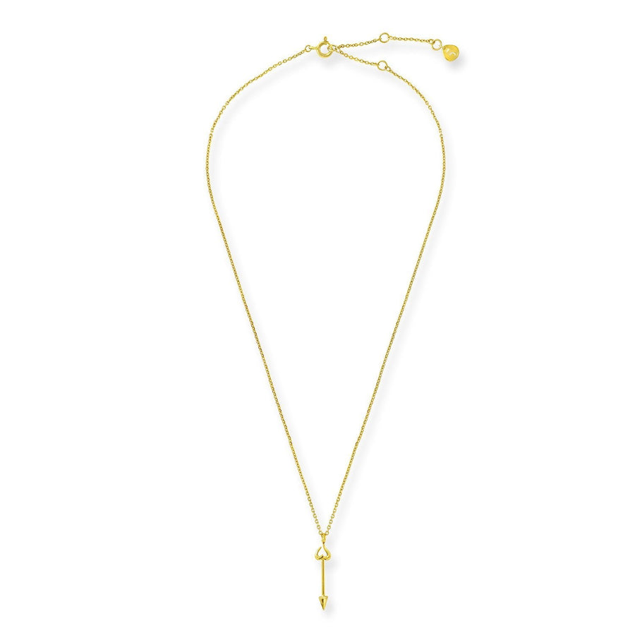 The Essential Love's A-Round Arrow 18K Gold Plated Silver 925° Necklace