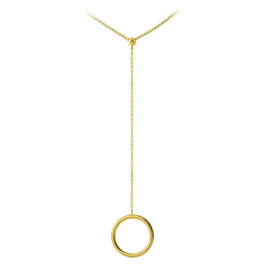 The Essential Kyklos Drop 18K Gold Plated Silver 925° Necklace