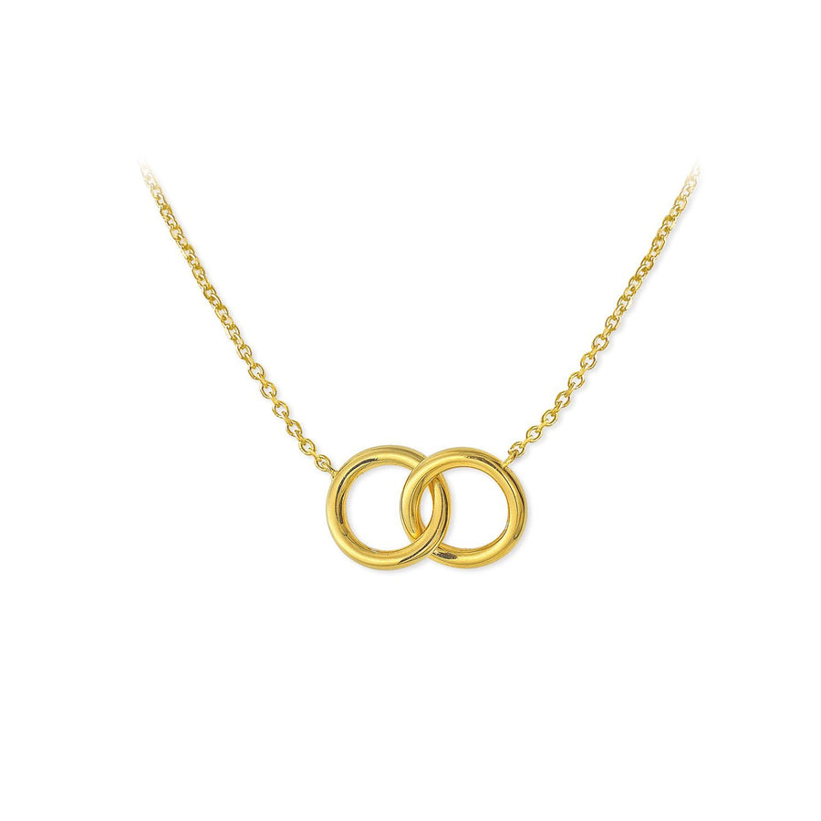 The Essential Mini Line Bond Circles 18K Gold Plated Silver 925° Necklace