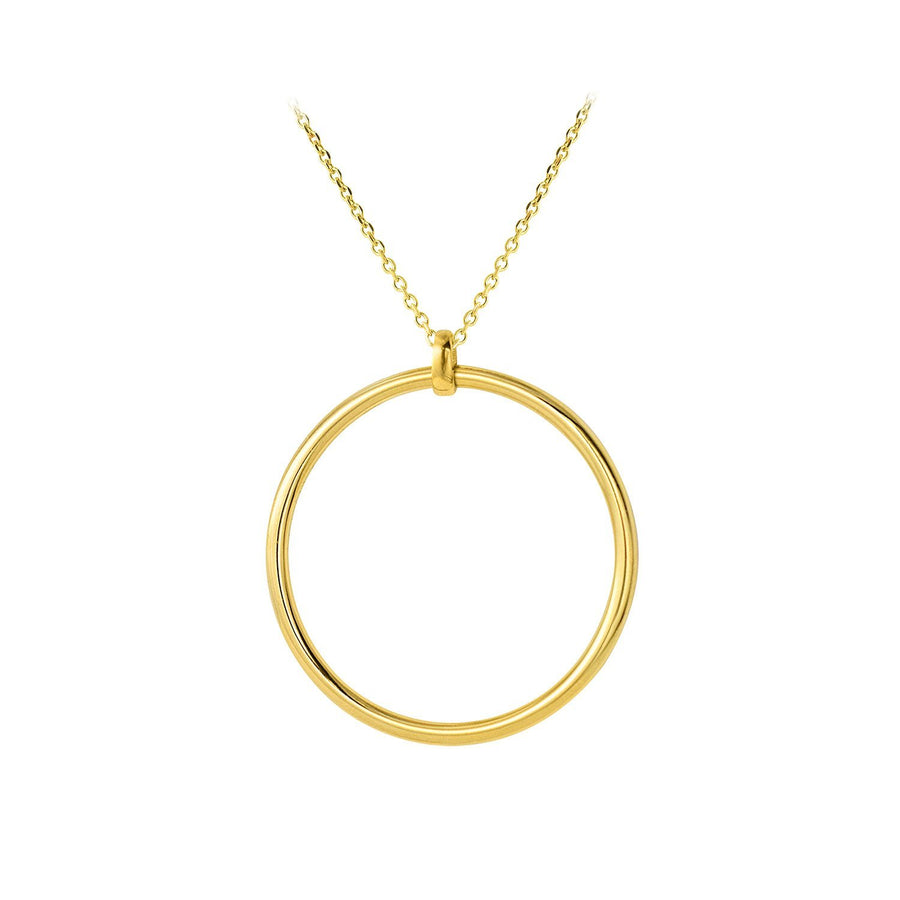 The Essential Kyklos Big 18K Gold Plated Silver 925° Necklace
