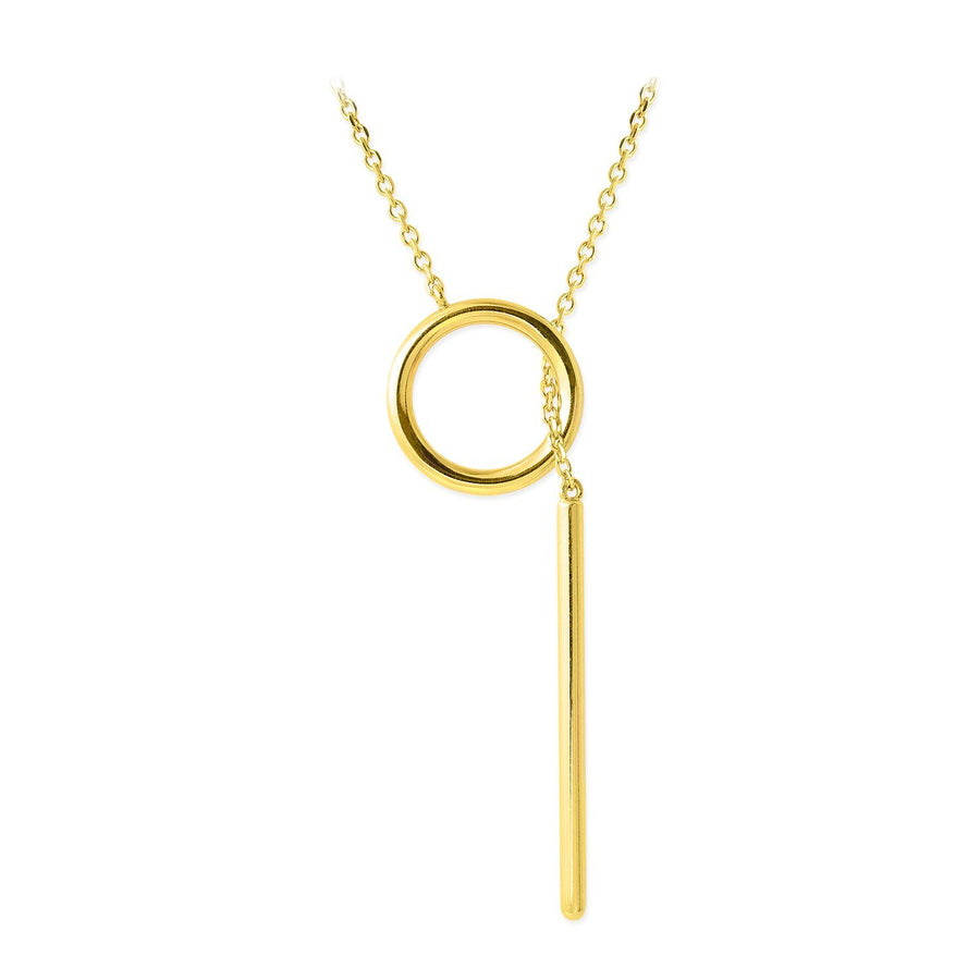 The Essential Kyklos Tie 18K Gold Plated Silver 925° Necklace
