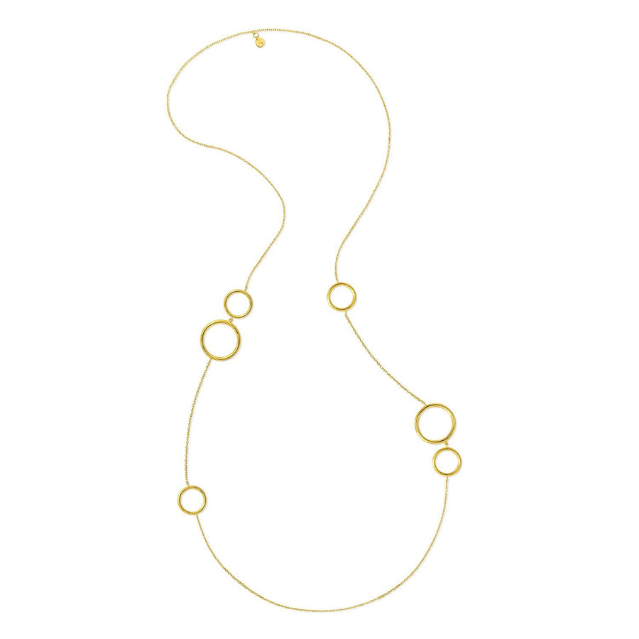 The Essential Kyklos Long Chain 18K Gold Plated Silver 925° Necklace