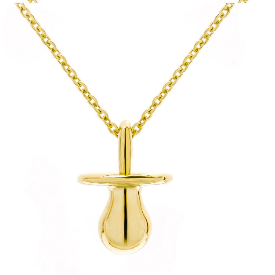 The Everlucky Charm Pacifier 18K Gold Plated Silver 925° Necklace