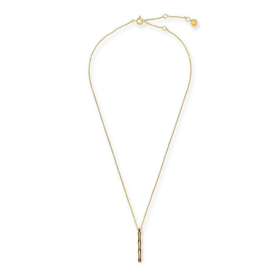 The Essential Bamboo Bar Short 18K Gold Plated Silver 925° Necklace