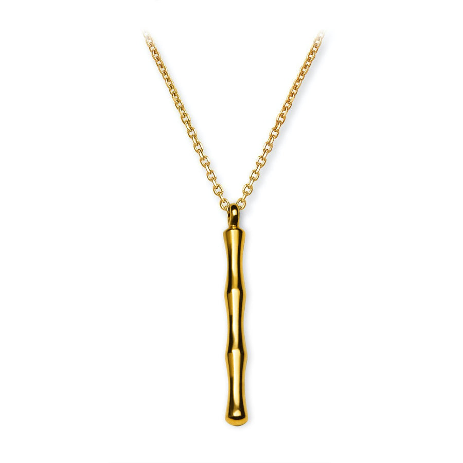 The Essential Bamboo Bar Short 18K Gold Plated Silver 925° Necklace