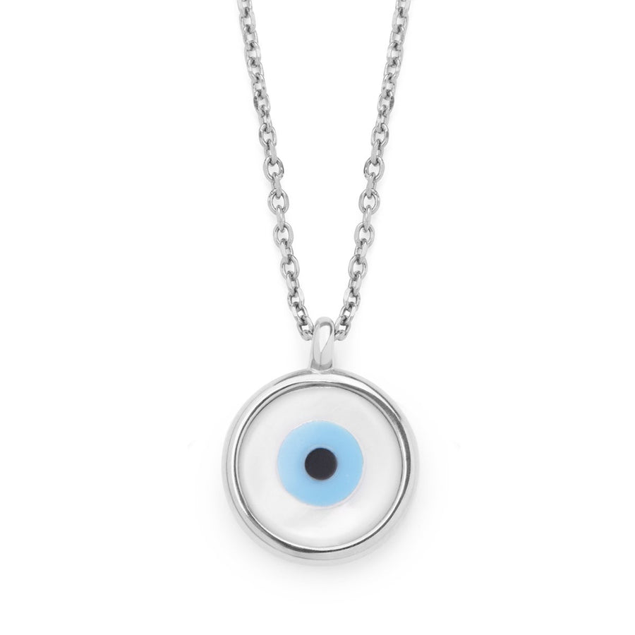 The Everlucky Evil Eye Round Silver 925° Necklace