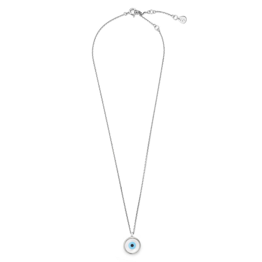 The Everlucky Evil Eye Round Silver 925° Necklace