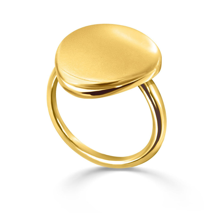 The Essential Coin 18K Gold Plated Silver 925° Ring