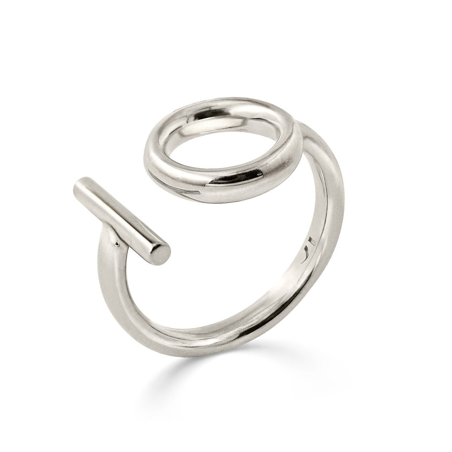 The Essential Kyklos with Bar Silver 925° Ring