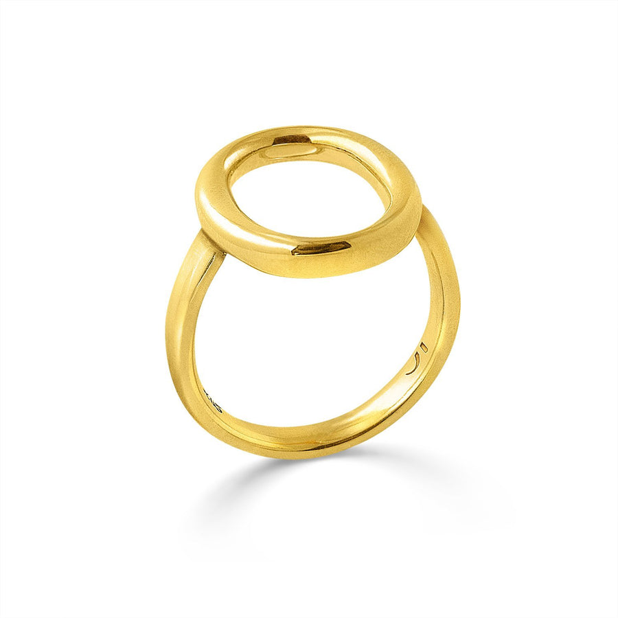 The Essential Omicron Chevalier 18K Gold Plated Silver 925° Ring