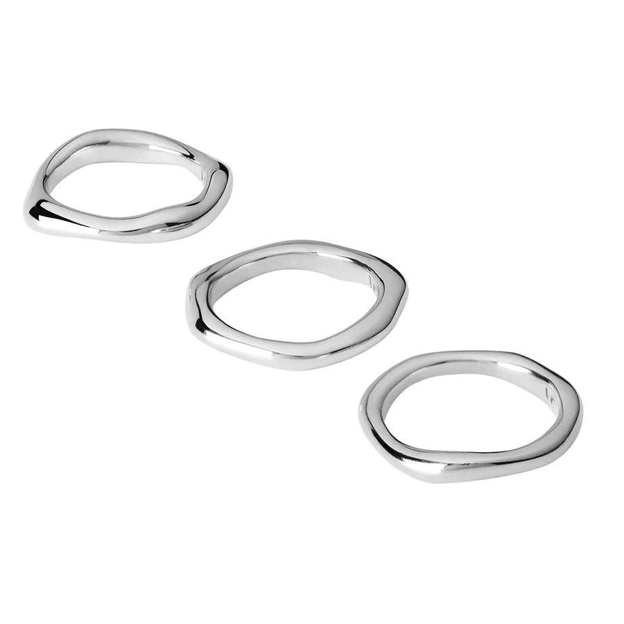 The Essential Forms Irregular Triplet A Silver 925° Ring