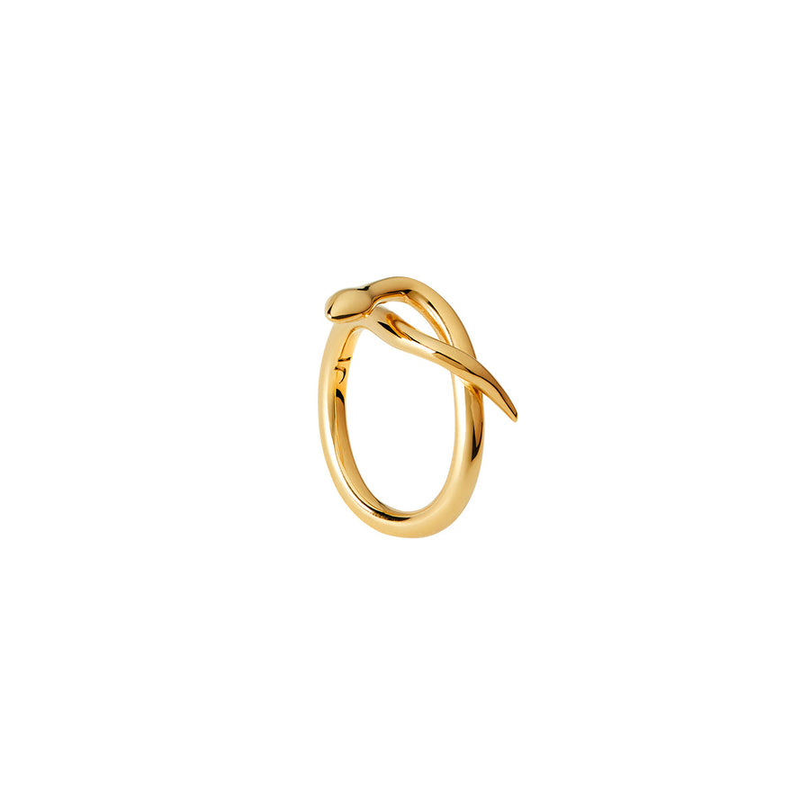 The Essential Snakes Twist 18K Gold Plated Silver 925° Ring