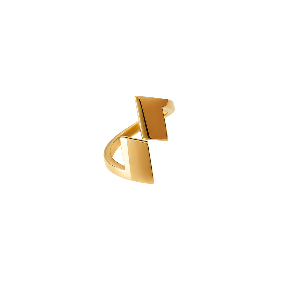 The Essential Forms Parallelograms 18K Gold Plated Silver 925° Ring