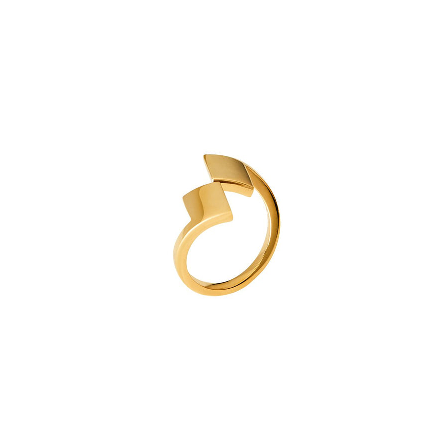 The Essential Forms Parallelograms 18K Gold Plated Silver 925° Ring