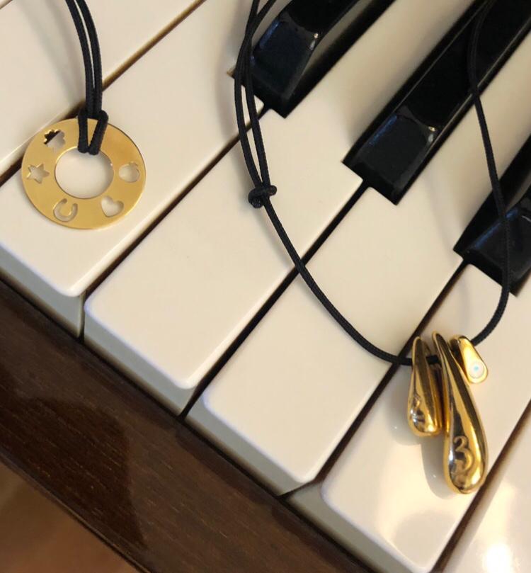 The Everlucky Charm 2023 Droplets 24K Gold Plated Necklace