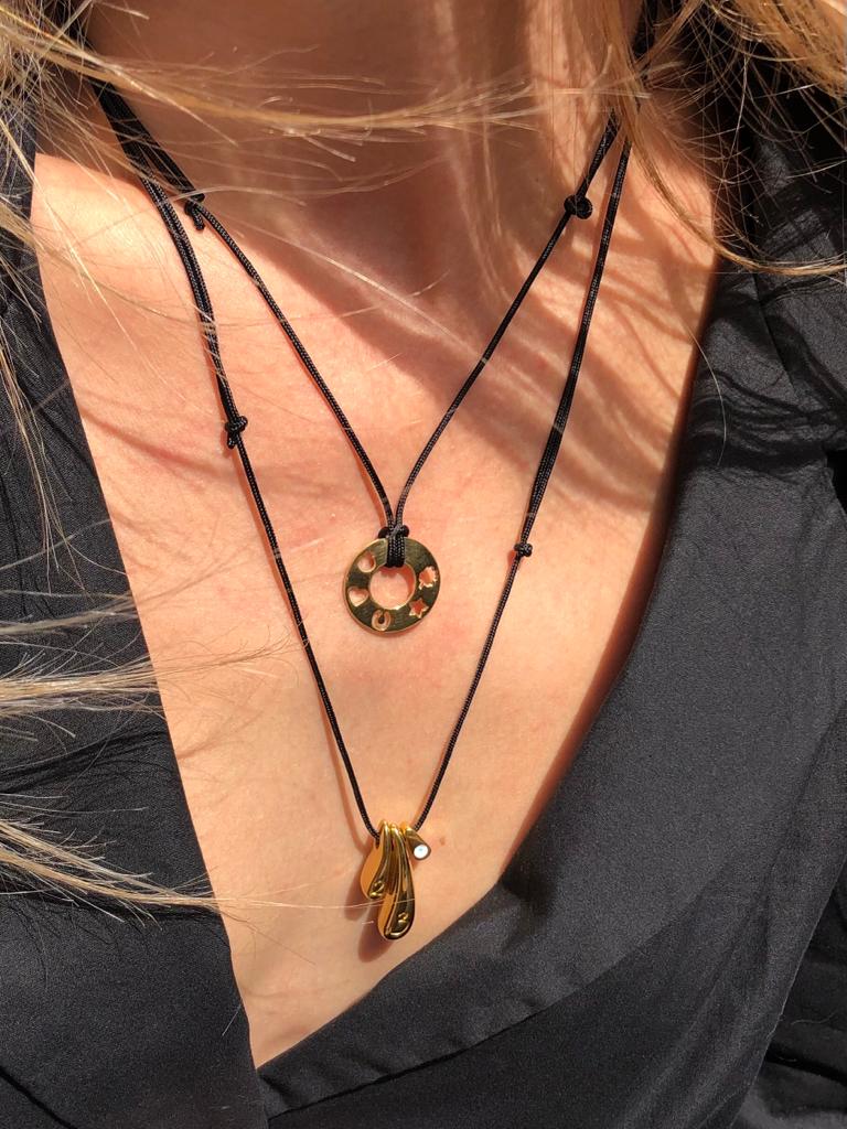 The Everlucky Charm 2023 Droplets 24K Gold Plated Necklace