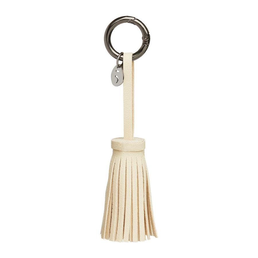 The Accessories Key Holder Beige Leather