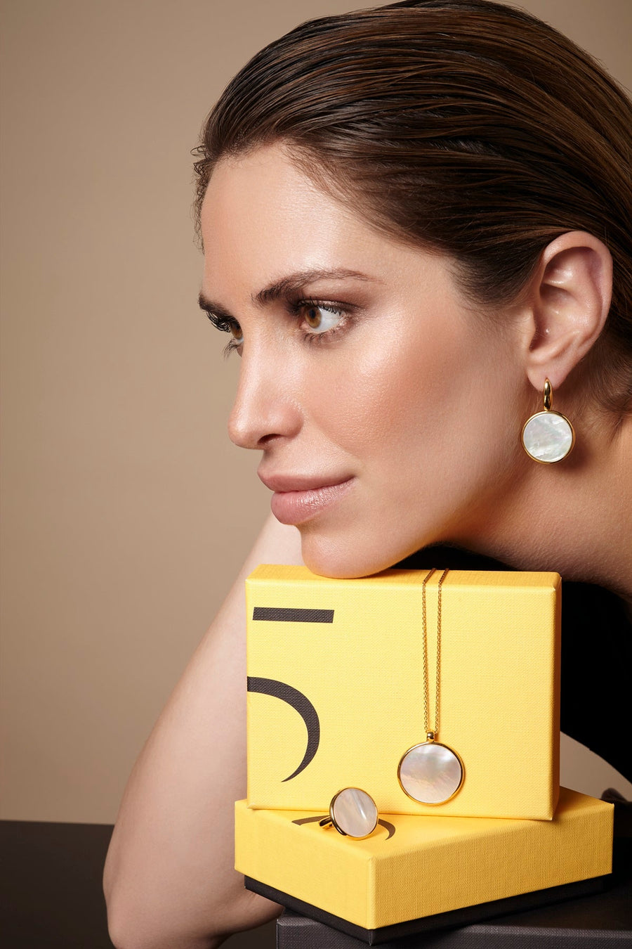 The Enriched Selene Hook 18K Gold Plated Silver 925° Earrings