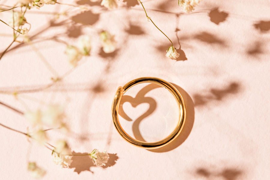 The Essential Love's A-Round Heart 18K Gold Plated Silver 925° Ring