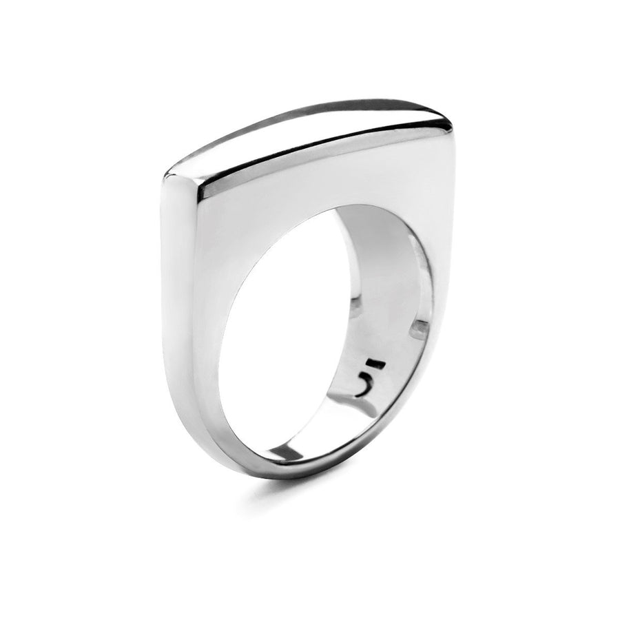 The Essential Forms Trapezoid Bulky Silver 925° Ring